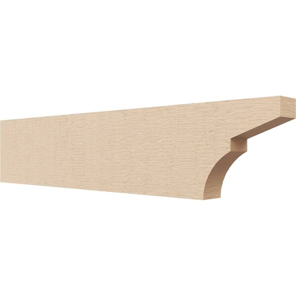 Ekena Millwork 2in. W x 6in. H x 28in. L Monterey Woodgrain TimberThane Rafter Tail, Primed Tan RFTUR02X06X28MONRCPR - main